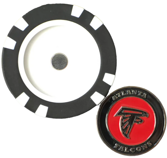 Officially Licensed Atlanta Falcons Poker Chip Ball Marker - GOLF LEAGUE