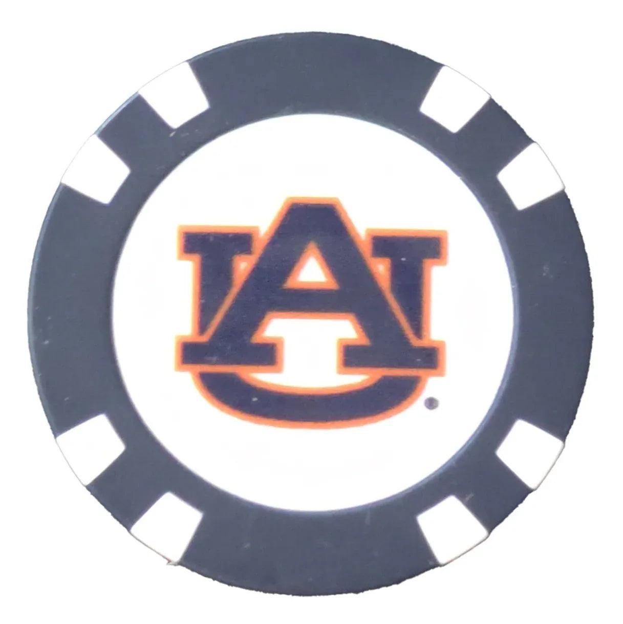 Officially Licensed Auburn Tigers Poker Chip Ball Marker - GOLF LEAGUE