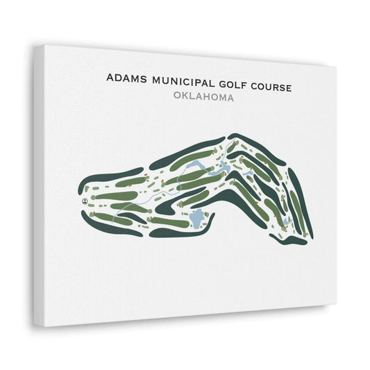 Adams Municipal Golf Course, Oklahoma - Printed Golf Course