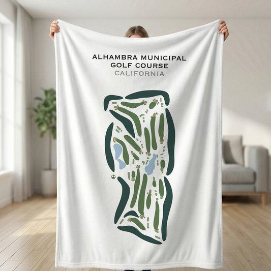Alhambra Municipal Golf Course, California - Printed Golf Courses