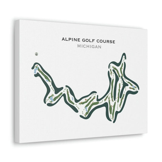 Alpine Golf Course, Michigan - Printed Golf Courses