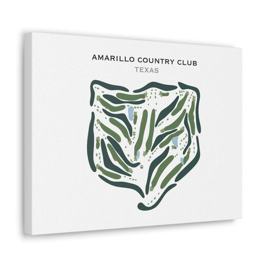Amarillo Country Club, Texas - Printed Golf Course