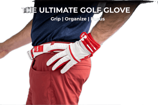 THE BYRD GOLF GLOVE - Black/Red