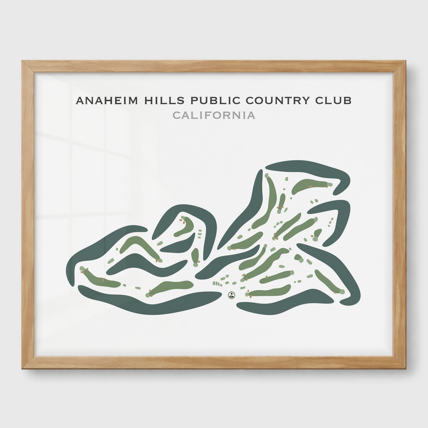 Anaheim Hills Public Country Club, California - Printed Golf Courses
