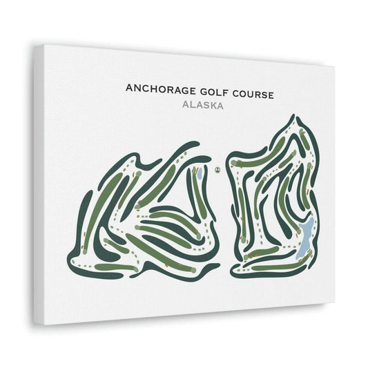 Anchorage Golf Courses, Alaska - Printed Golf Courses