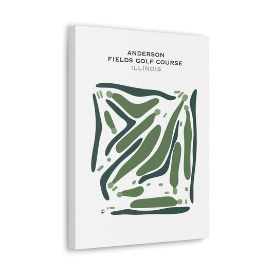 Anderson Field Golf Course, Illinois - Printed Golf Course