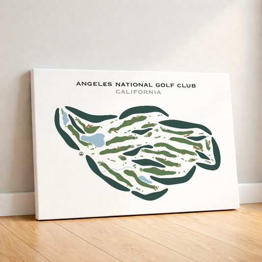 Angeles National Golf Club, California - Printed Golf Courses