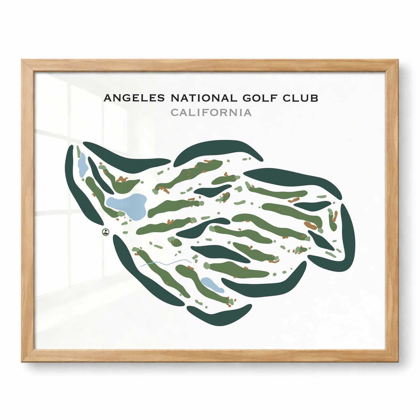 Angeles National Golf Club, California - Printed Golf Courses