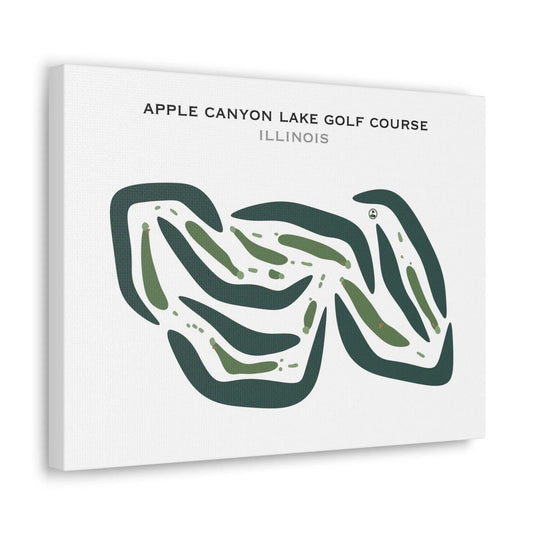 Apple Canyon Lake Golf Course, Illinois - Printed Golf Courses
