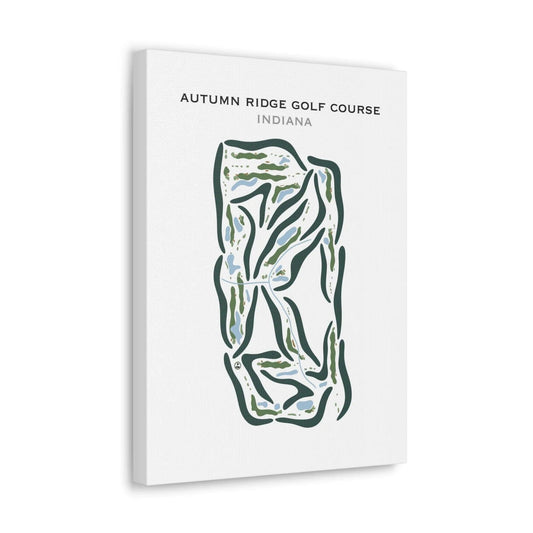 Autumn Ridge Golf Course, Indiana - Printed Golf Courses