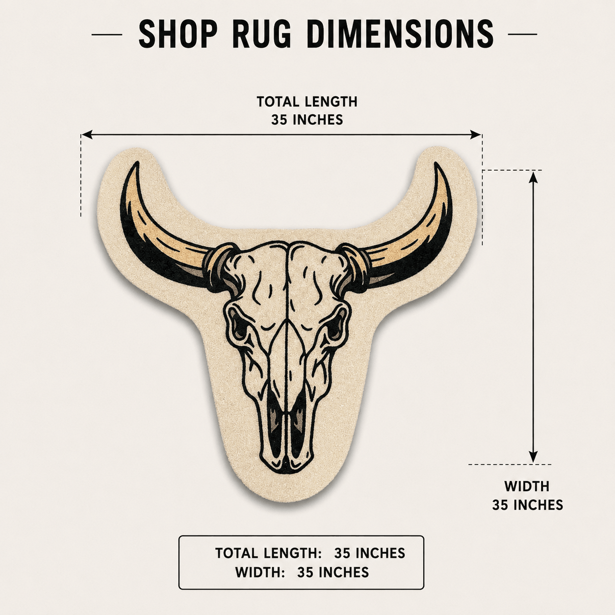 Longhorn | Golf Shop Mat | Golf Accessory