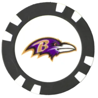 Officially Licensed Baltimore Ravens Poker Chip Ball Marker - GOLF LEAGUE