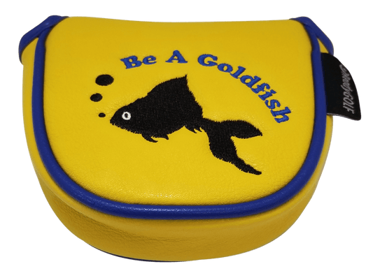 Be A Goldfish Embroidered Putter Cover - Mallet by ReadyGOLF