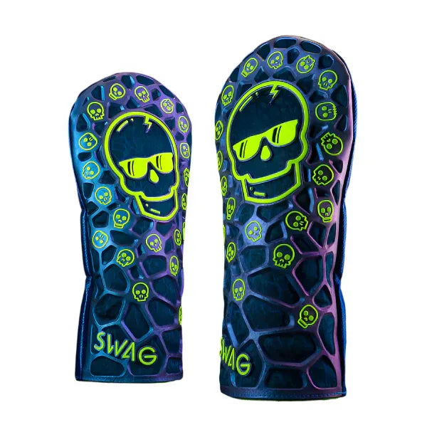 Swag Golf - Dazzle Blue Skull TPU Driver Headcover - GOLF LEAGUE