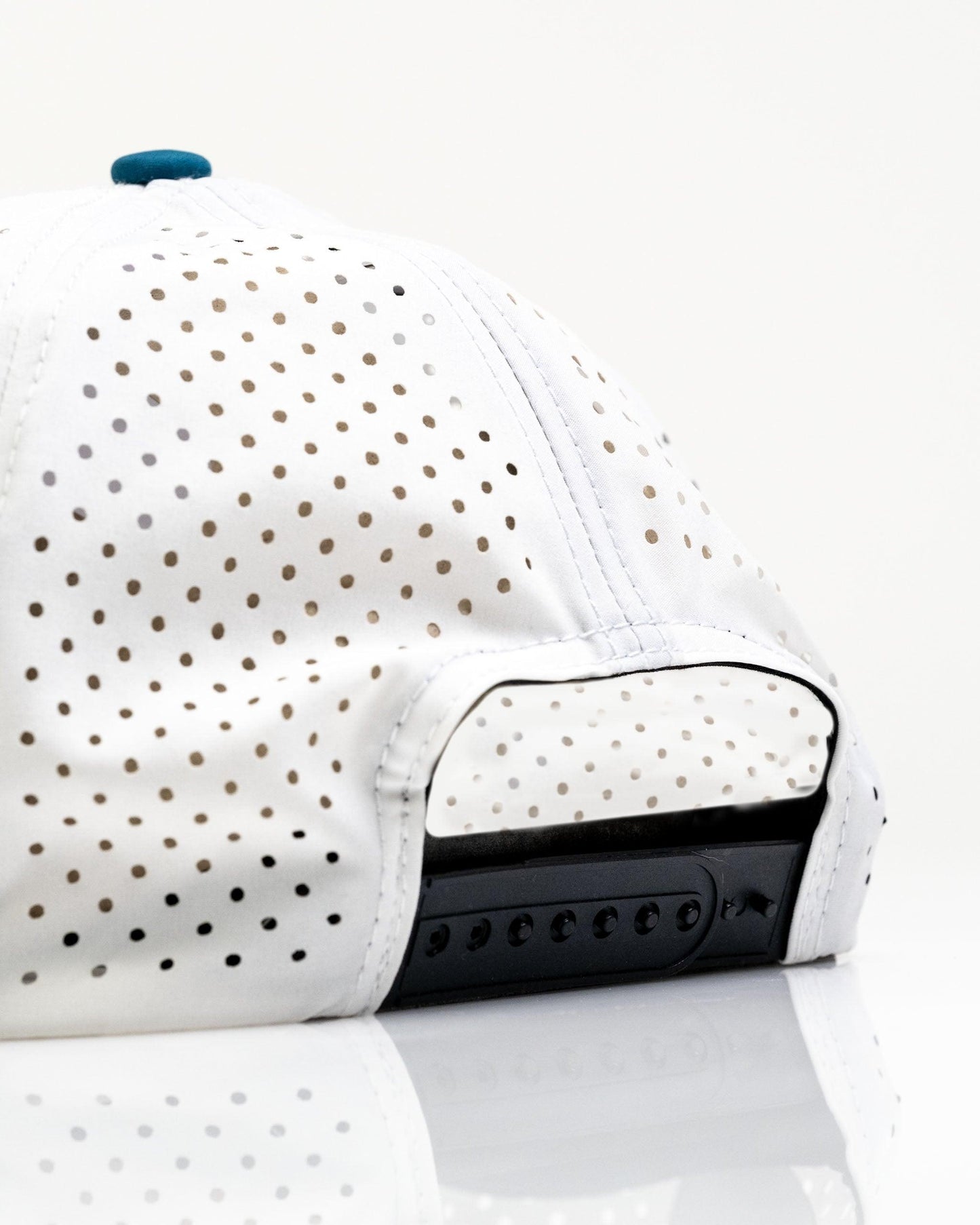 Fishing Lure White - Perforated Rope Hat