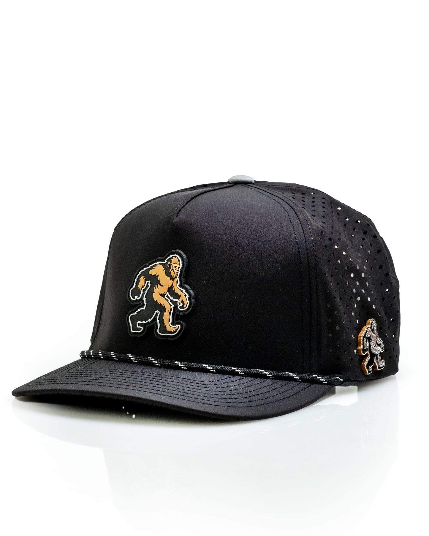 Sasquatch Black - Perforated Rope Hat