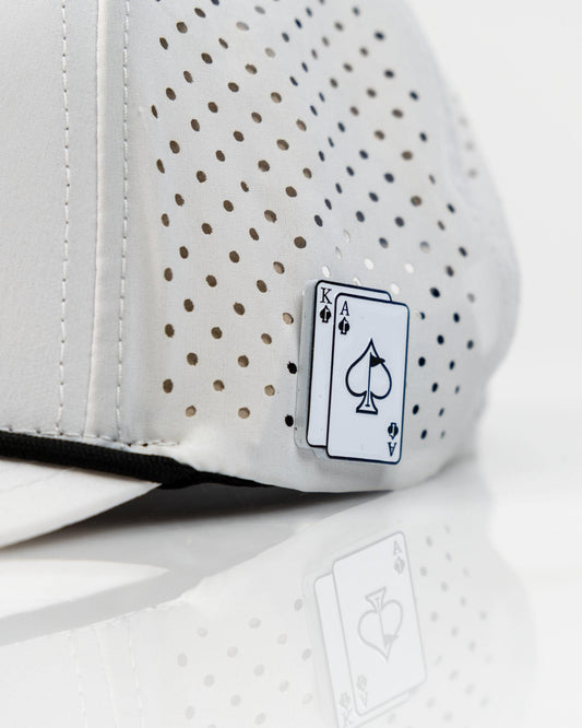 Ace/King White - Perforated Rope Hat
