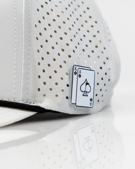 Ace/King White - Perforated Rope Hat