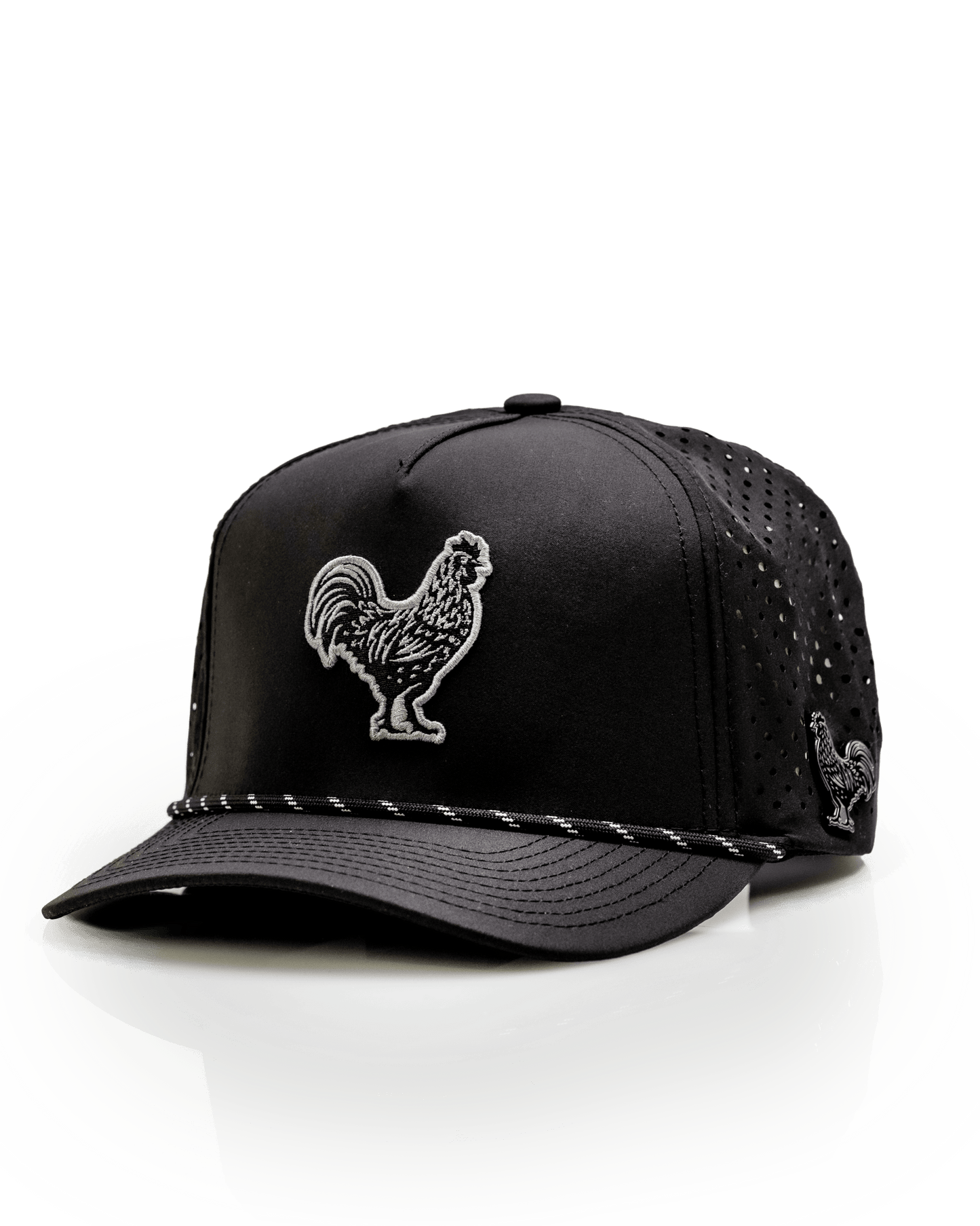 Black Cock Black - Perforated Rope Hat