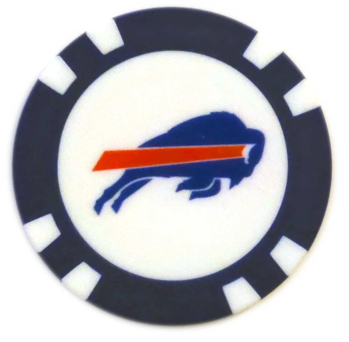 Officially Licensed Buffalo Bills Poker Chip Ball Marker - GOLF LEAGUE