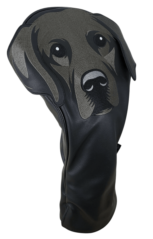 Black Labrador Embroidered Classic Driver Headcover by ReadyGOLF