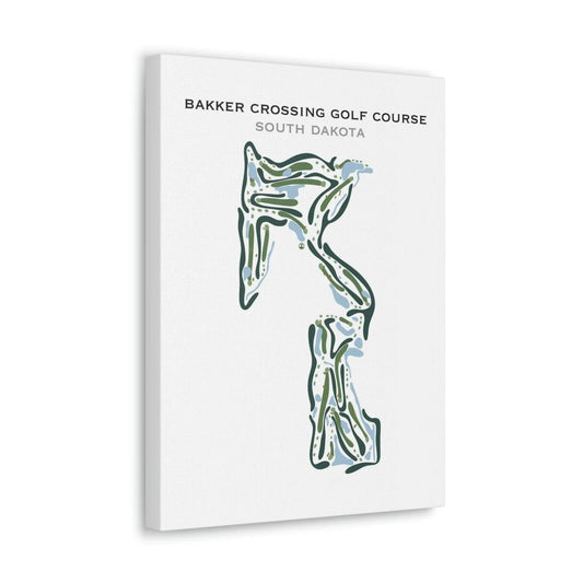Bakker Crossing Golf Course, South Dakota - Printed Golf Courses