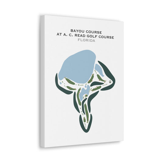 Bayou Course at A. C. Read Golf Course, Florida - Printed Golf Courses