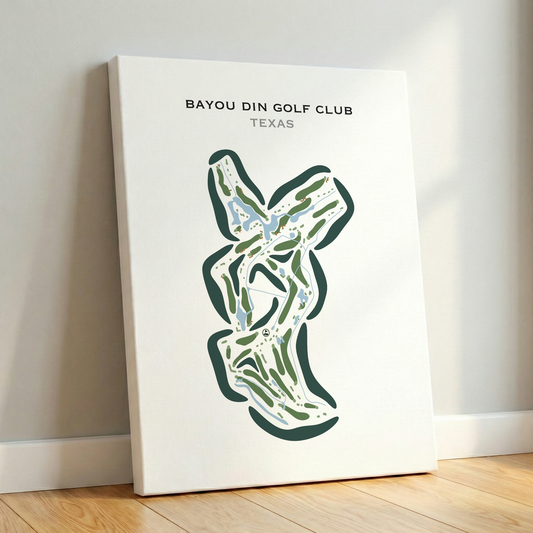 Bayou Din Golf Club, Texas - Printed Golf Courses