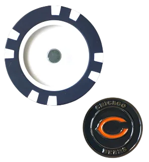 Officially Licensed Chicago Bears Poker Chip Ball Marker - GOLF LEAGUE