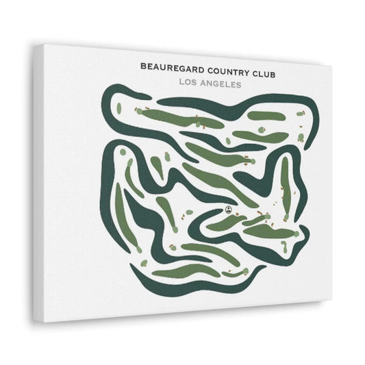 Beauregard Country Club, Los Angeles - Printed Golf Courses