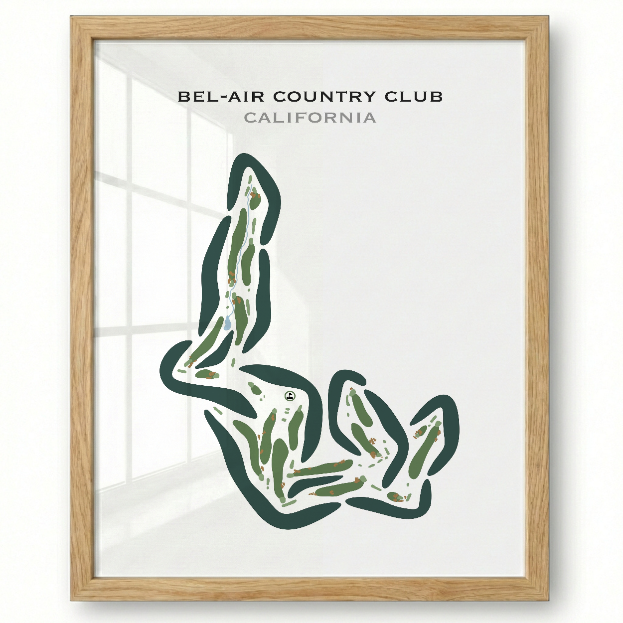 Bel-Air Country Club, California - Printed Golf Courses