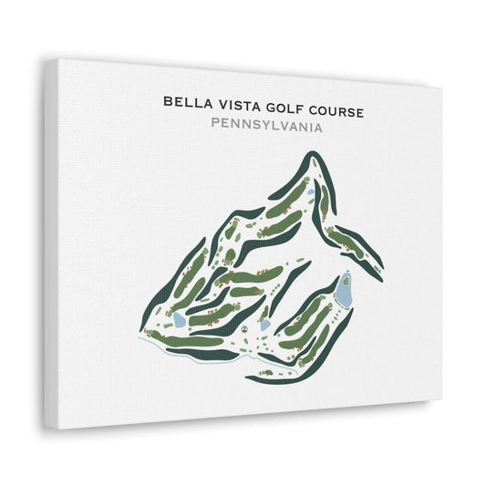 Bella Vista Golf Course, Pennsylvania - Printed Golf Course