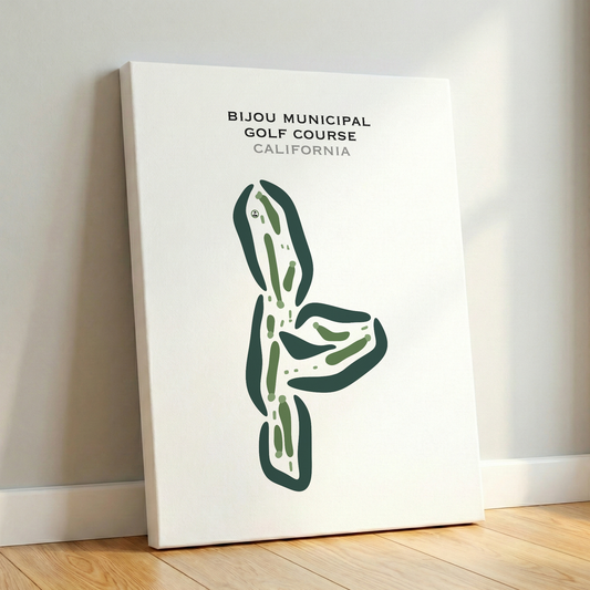 Bijou Municipal Golf Course, California - Printed Golf Courses