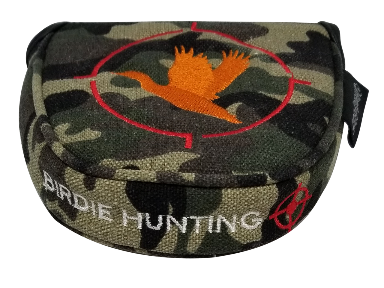 Birdie Hunting Camo Embroidered Putter Cover by ReadyGOLF - Mallet