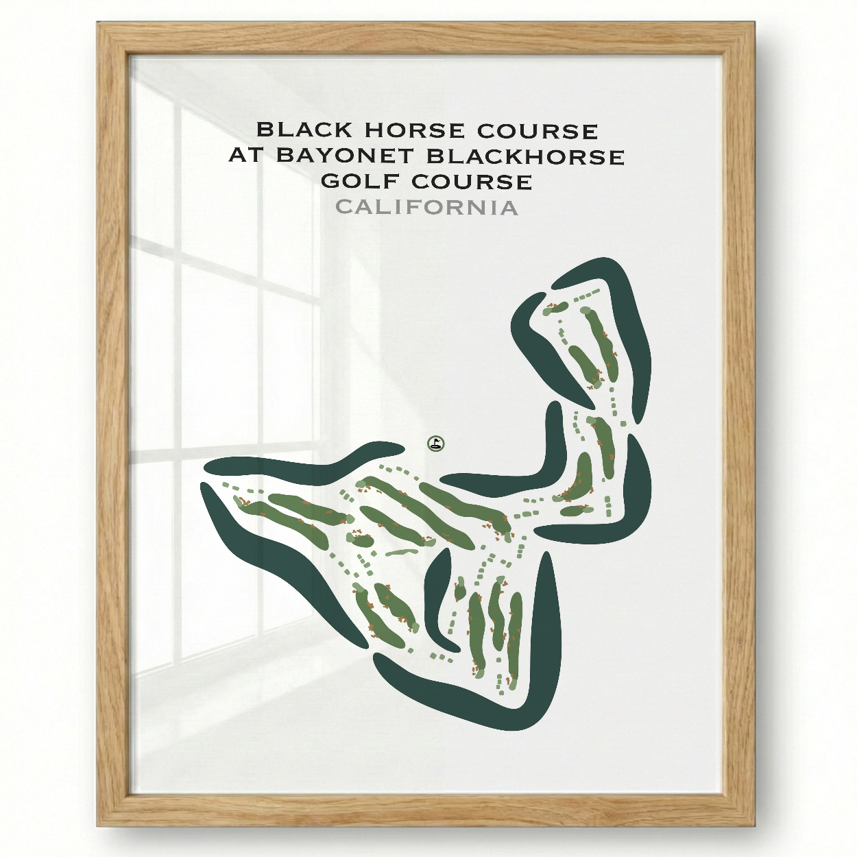 Black Horse Course at Bayonet Blackhorse Golf Course, California - Printed Golf Courses