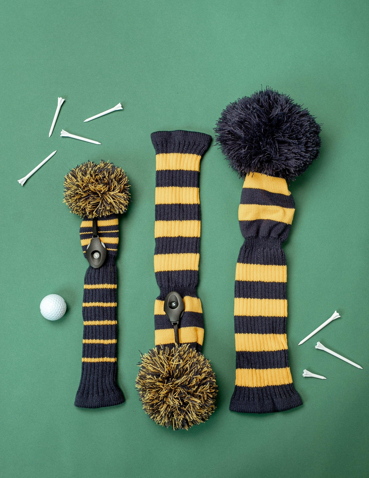 Navy & Gold Full Set (Driver, Wood, Hybrid) - Just4Golf