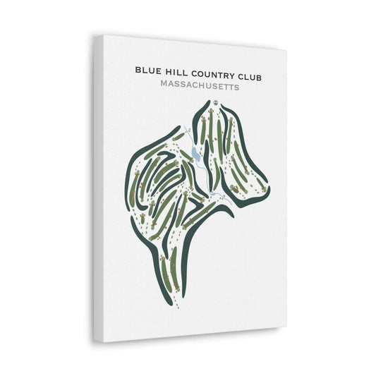 Blue Hill Country Club, Massachusetts - Printed Golf Courses