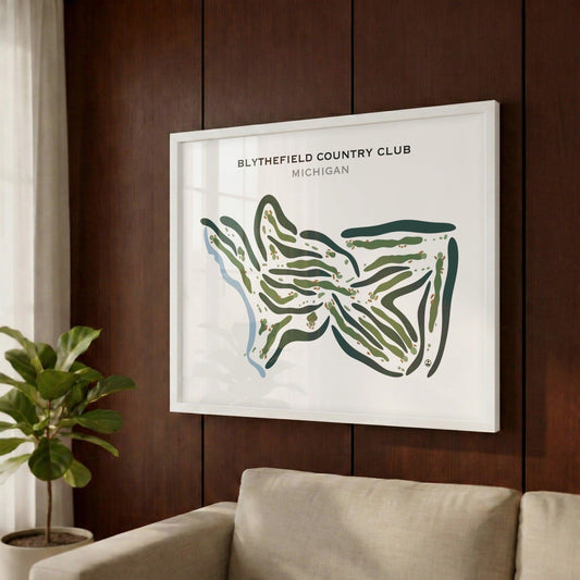 Blythefield Country Club, Michigan - Printed Golf Courses