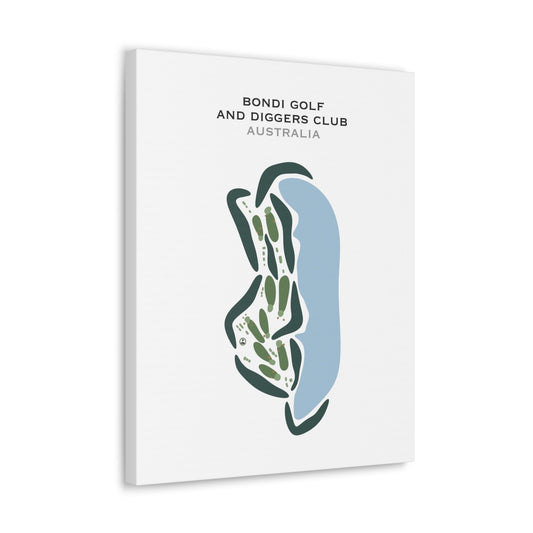 Bondi Golf & Diggers Club, Australia - Printed Golf Courses