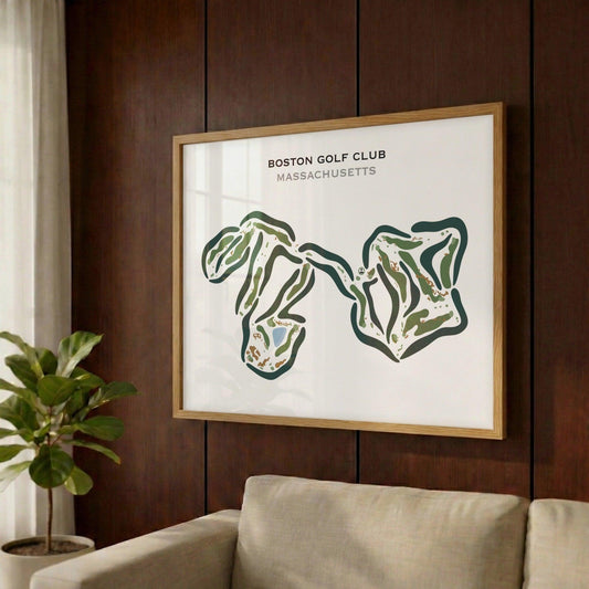 Boston Golf Club, Massachusetts - Printed Golf Courses