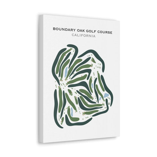 Boundary Oak Golf Course, California - Printed Golf Courses