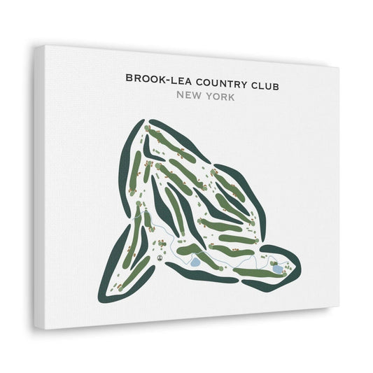 Brook-Lea Country Club, New York - Printed Golf Course