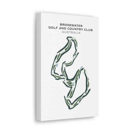 Brookwater Golf & Country Club, Australia - Printed Golf Courses