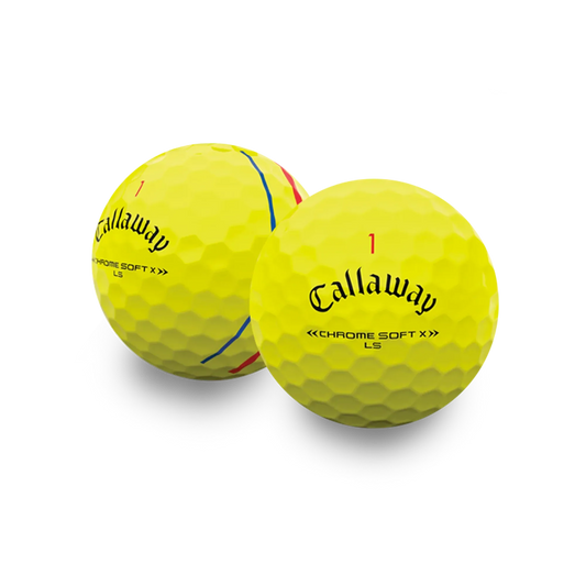 Used Callaway Chrome Soft X LS Triple Track Golf Balls - 1 Dozen - GOLF LEAGUE