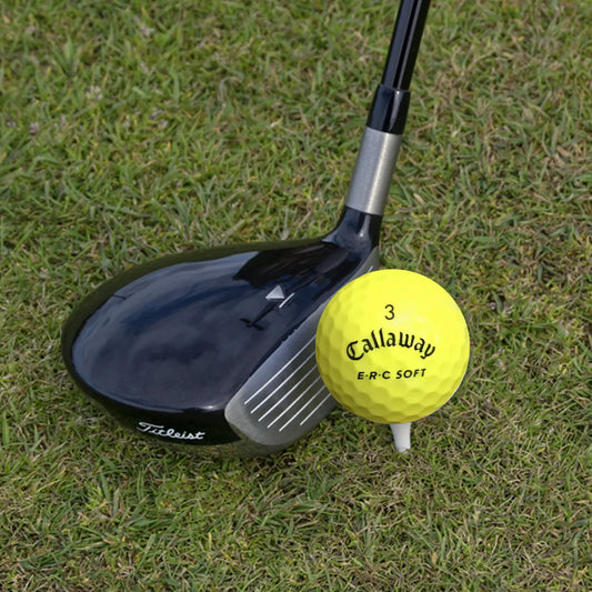 Used Callaway ERC Soft Triple Track Yellow Golf Balls - 1 Dozen - GOLF LEAGUE