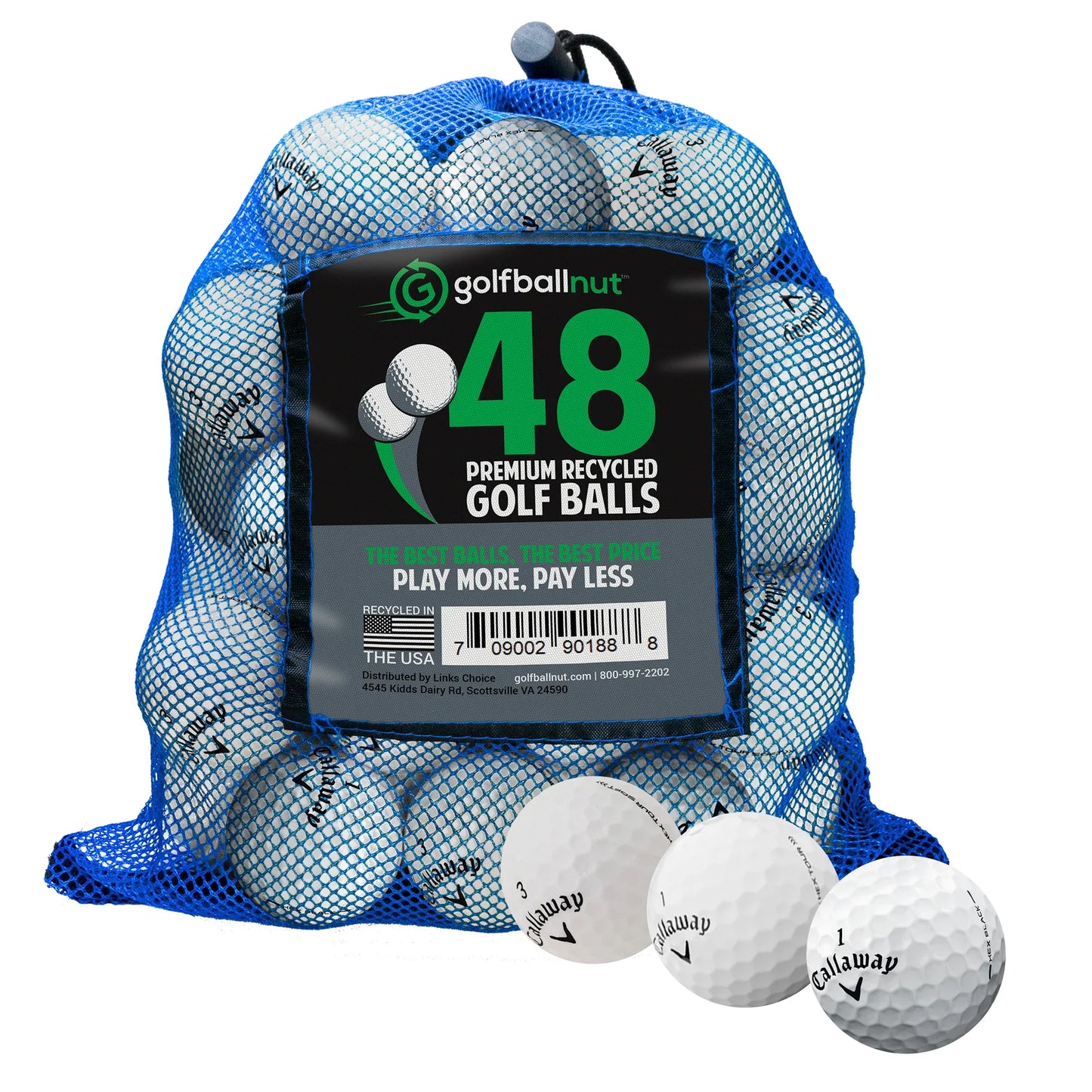 Used Callaway Tour Mix Golf Balls - Bulk Mesh Bags - GOLF LEAGUE