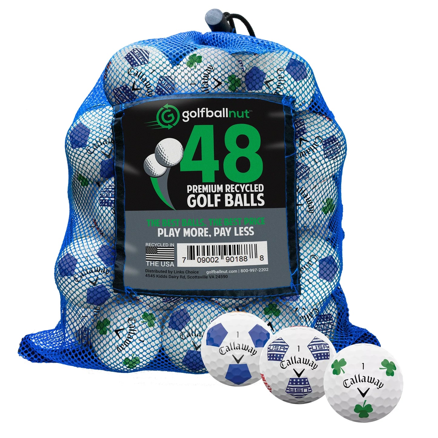 Used Callaway Chromesoft Truvis Mix Golf Balls - Bulk Mesh Bags - GOLF LEAGUE