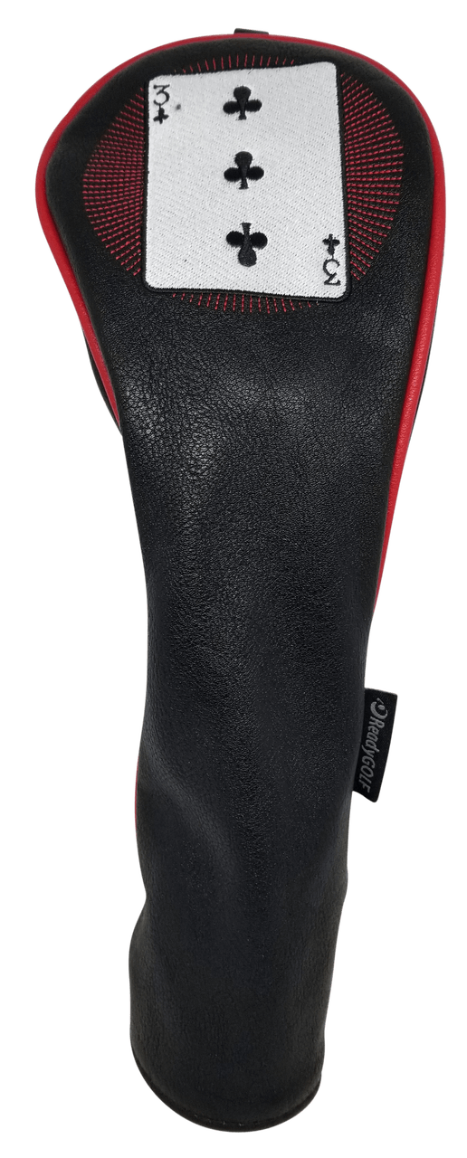 Casino Embroidered Fairway Headcover - 3 of Clubs by ReadyGOLF
