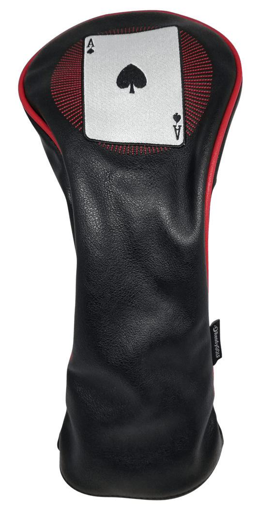 Casino: Ace of Spades Embroidered Driver Headcover by ReadyGOLF