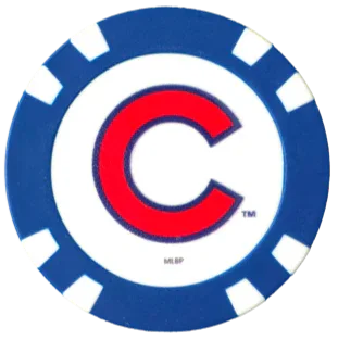 Officially Licensed Chicago Cubs Poker Chip Ball Marker - GOLF LEAGUE